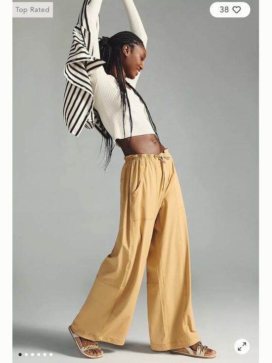 Anthropologie Pants - Anthropologie High-Rise Wide-Leg Pants in Mustard Yellow
